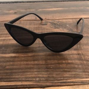 Black cat eye sunglasses
